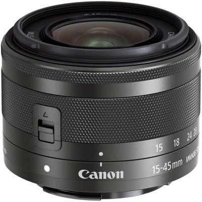 Lente Canon EF-M 15-45mm f/3.5-6.3 IS STM (Grafite)