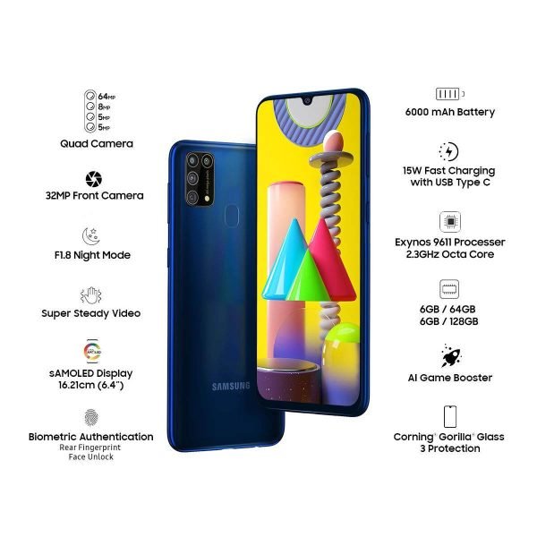 Samsung Galaxy M31 Azul Oceano 128 GB - Imagem 4